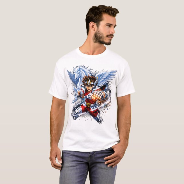 Saint Seiya Pegasus T Shirt (Hel framsida)