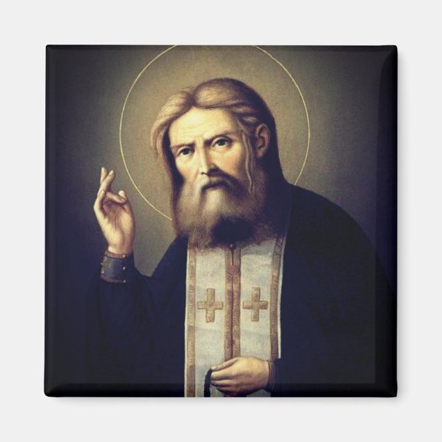 Saint Seraphim av Sarov Magnet (Framsidan)