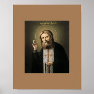 Saint Seraphim av Sarov Poster