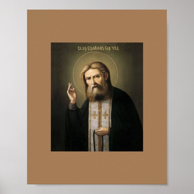 Saint Seraphim av Sarov Poster (Framsidan)