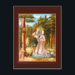 Saint Seraphim av Sarov Prayer Card Vykort<br><div class="desc">Troparjonet för Saint Seraphim trycks på baksidan.</div>