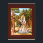 Saint Seraphim av Sarov Prayer Card Vykort<br><div class="desc">Troparjonet för Saint Seraphim trycks på baksidan.</div>