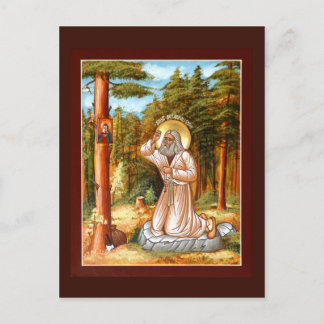 Saint Seraphim av Sarov Prayer Card Vykort