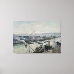 Saint-Sever Port, Rouen, 1896 Canvastryck