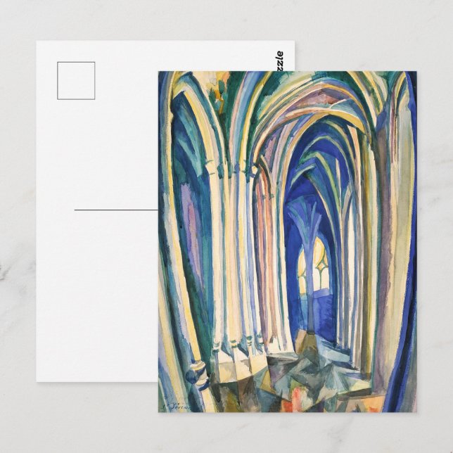 Saint-Séverin | Robert Delaunay | Vykort (Fram/baksida)