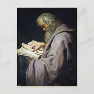 Saint Simon Peter Paul Rubens oil porträtt Vykort