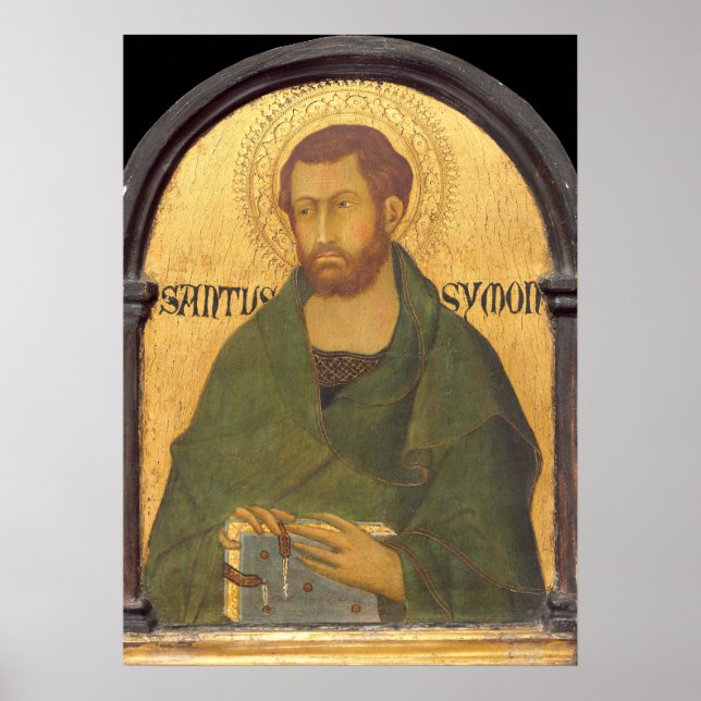 Saint Simon - Simone Martini Fine Art Poster (Framsidan)