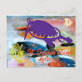 Saint Simons Island, GA-vykort Vykort