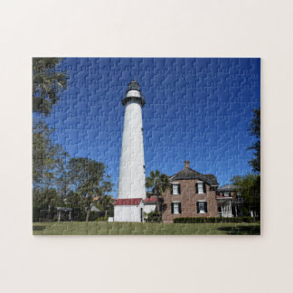 Saint Simons Island Lighthouse skapat i en Pussel