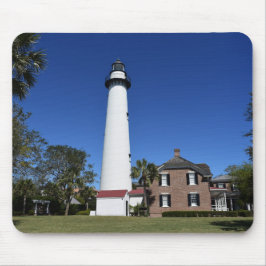 Saint Simons Island Lighthouse skapat som en Musmatta