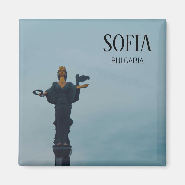 Saint Sofia statue, Bulgarien Magnet (Framsidan)
