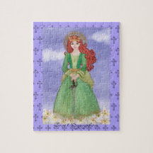 Saint St. Dymphna Jigszawa Puzzle Gift