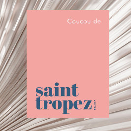 Saint St. Tropez Frankrike modern semester Vykort