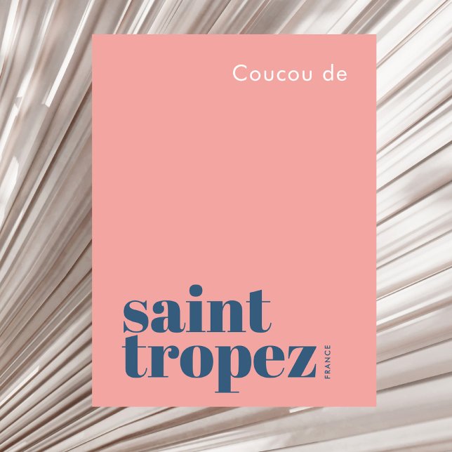 Saint St. Tropez Frankrike modern semester Vykort (Skapare uppladdad)