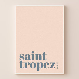 Saint St. Tropez Frankrike modern stad Affisch
