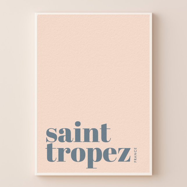 Saint St. Tropez Frankrike modern stad Affisch (Skapare uppladdad)