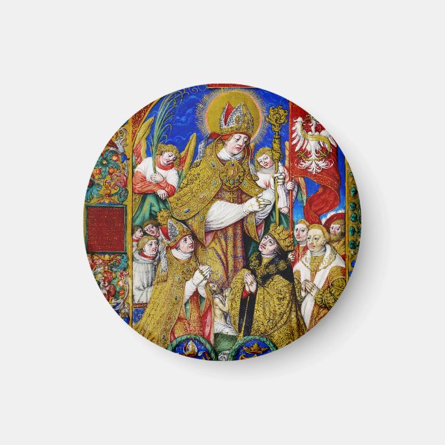Saint Stanislaus Bishop och Martyr Magnet (Framsidan)