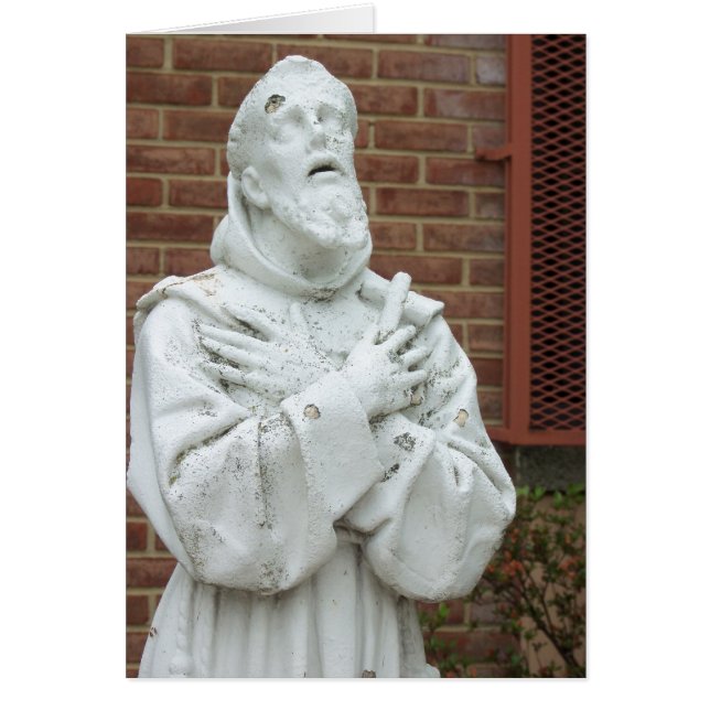 Saint Statue Hälsningskort (Framsidan)