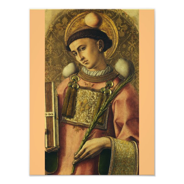 Saint Stephen Apostle vid Seventy Protomartyr Fototryck (Framsidan)
