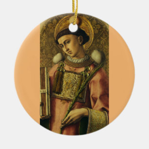 Saint Stephen Apostle vid Seventy Protomartyr Julgransprydnad Keramik