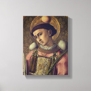 Saint Stephen (av Carlo Crivelli, 1476) Canvastryck