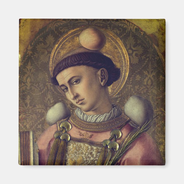Saint Stephen (av Carlo Crivelli, 1476) Magnet (Framsidan)