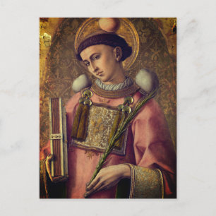 Saint Stephen (av Carlo Crivelli, 1476) Vykort