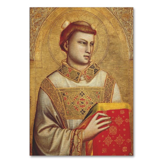 Saint Stephen av Giotto Bordsnummer (Framsidan)