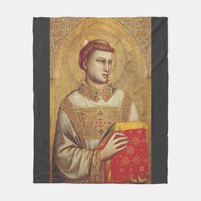 Saint Stephen av Giotto Fleecefilt (Framsidan)