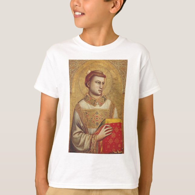 Saint Stephen av Giotto T Shirt (Framsida)