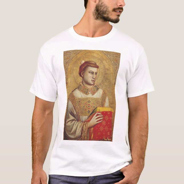 Saint Stephen av Giotto T Shirt (Framsida)