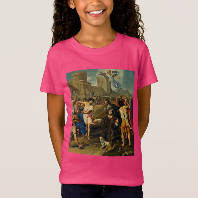 Saint Stephen Martyrdom T Shirt (Framsida)