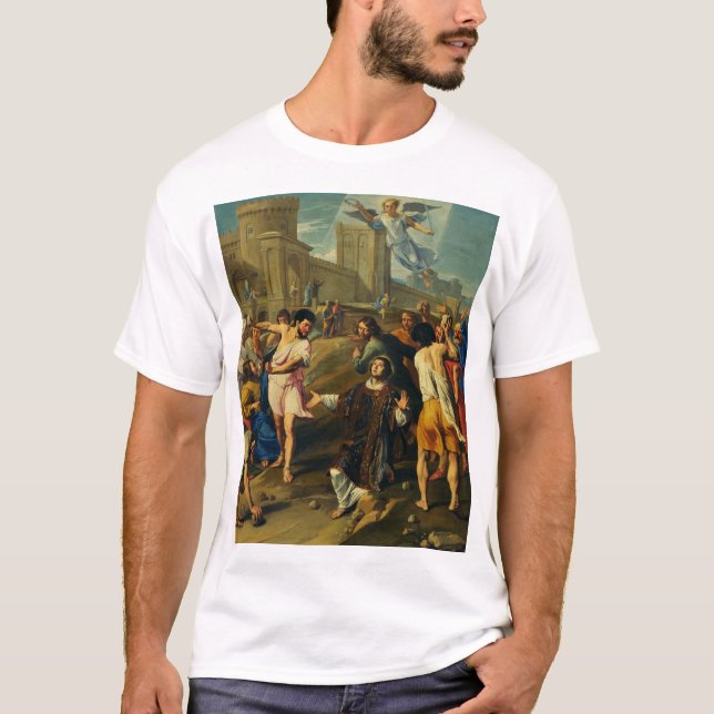 Saint Stephen Martyrdom T Shirt (Framsida)