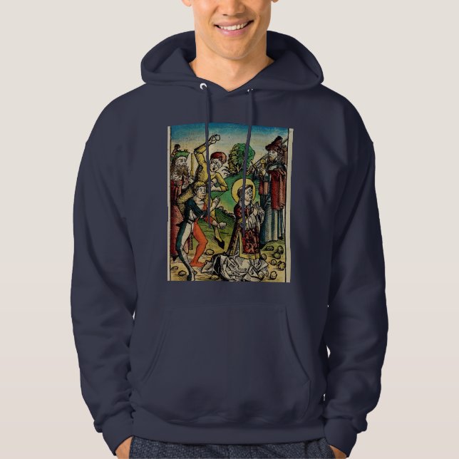Saint Stephen Protomartyr First Martyr Hoodie (Framsida)