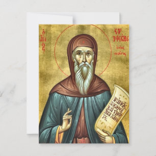 Saint Symeon den nya teologian-ortodoxa Icon Vykort