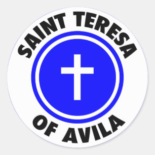 Saint Teresa av Avila Runt Klistermärke