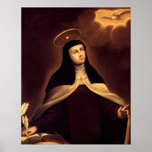 Saint Teresa de Avila-katolska Saint Therese Arco Poster