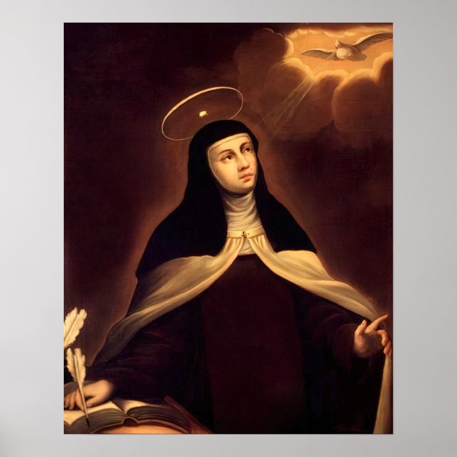 Saint Teresa de Avila-katolska Saint Therese Arco Poster (Framsidan)