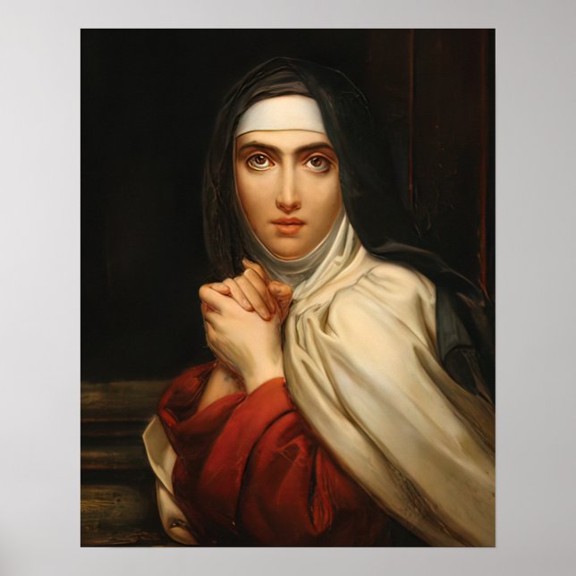 Saint Teresa de Avila-katolska Saint Therese Gerar Poster (Framsidan)