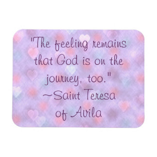 Saint Teresa Gud på resa till Quote Magnet