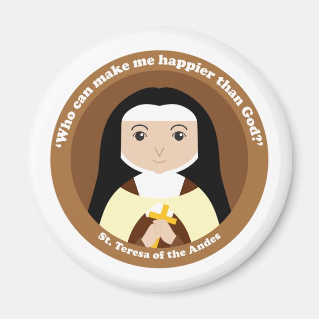 Saint Teresa i Andes Magnet (Framsidan)