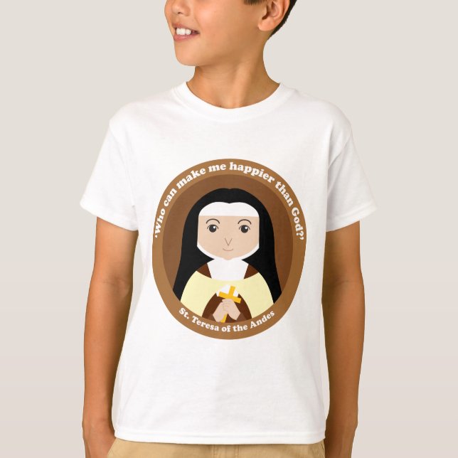 Saint Teresa i Andes T Shirt (Framsida)
