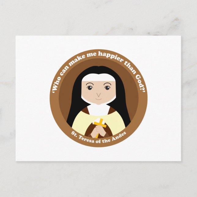 Saint Teresa i Andes Vykort (Framsida)