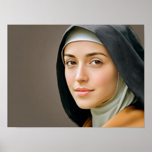 Saint Teresa i Quiet Reflection Poster