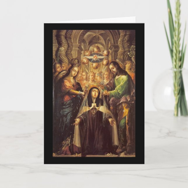 saint teresa of avila card kort (Framsida)