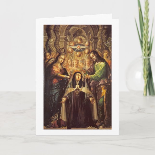 saint teresa of avila card kort (Framsida)