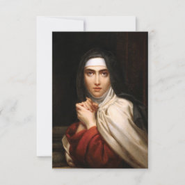Saint Teresa of Avila Holy Card Tack Kort