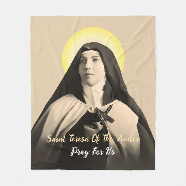 SAINT TERESA OF THE ANDES FLEECEFILT (Framsidan)