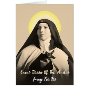 SAINT TERESA OF THE ANDES HÄLSNINGSKORT