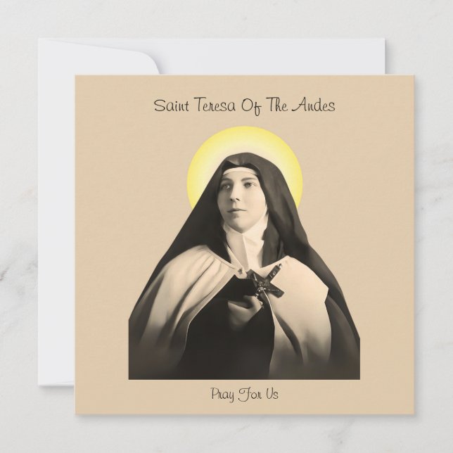 SAINT TERESA OF THE ANDES JULKORT (Framsida)